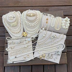 Vintage Lot of Faux Pearl Jewelry Lot B